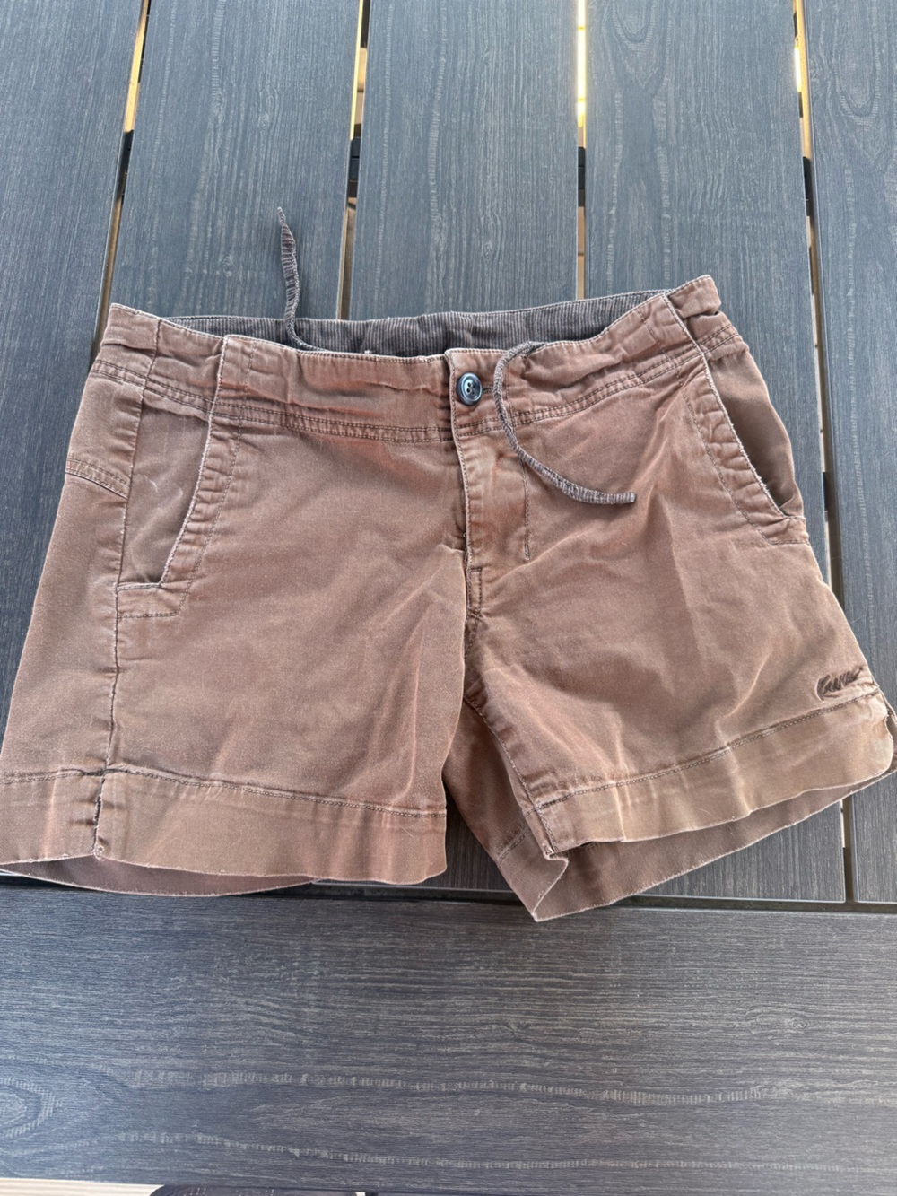 Kavu Women's Brown Flat Front Shorts